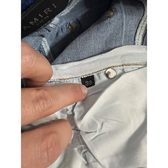 AMIRI Grunge Patch Distressed Jean-sz 33 (Waist 31) - Picture 10 of 16